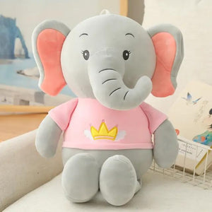 ORANGLES Elephant Stuffed Soft Plush – Cuddly Grey Elephant Plush Toy for Kids - high resolution display - exposing craftsmanship - Image 2 of 4 | built for everyone | Elephant Stuffed Soft Plush – Cuddly Grey Elephant Plush Toy for Kids for sale Georgia | Free Shipping ORANGLES