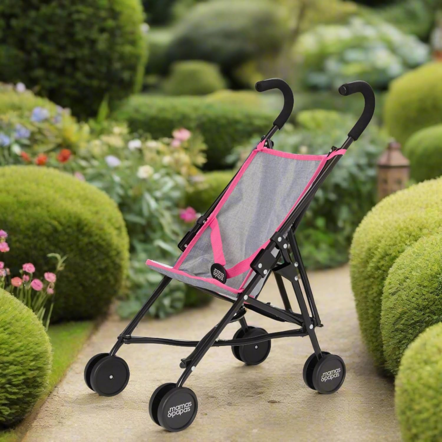 ORANGLES Baby Doll Pushchair for Kids – Play Stroller for Dolls & Toys - full product showcase - displaying specifications - Image 5 of 6 | adapts to any space | Baby Doll Pushchair for Kids – Play Stroller for Dolls & Toys deal New Jersey | Free Shipping ORANGLES
