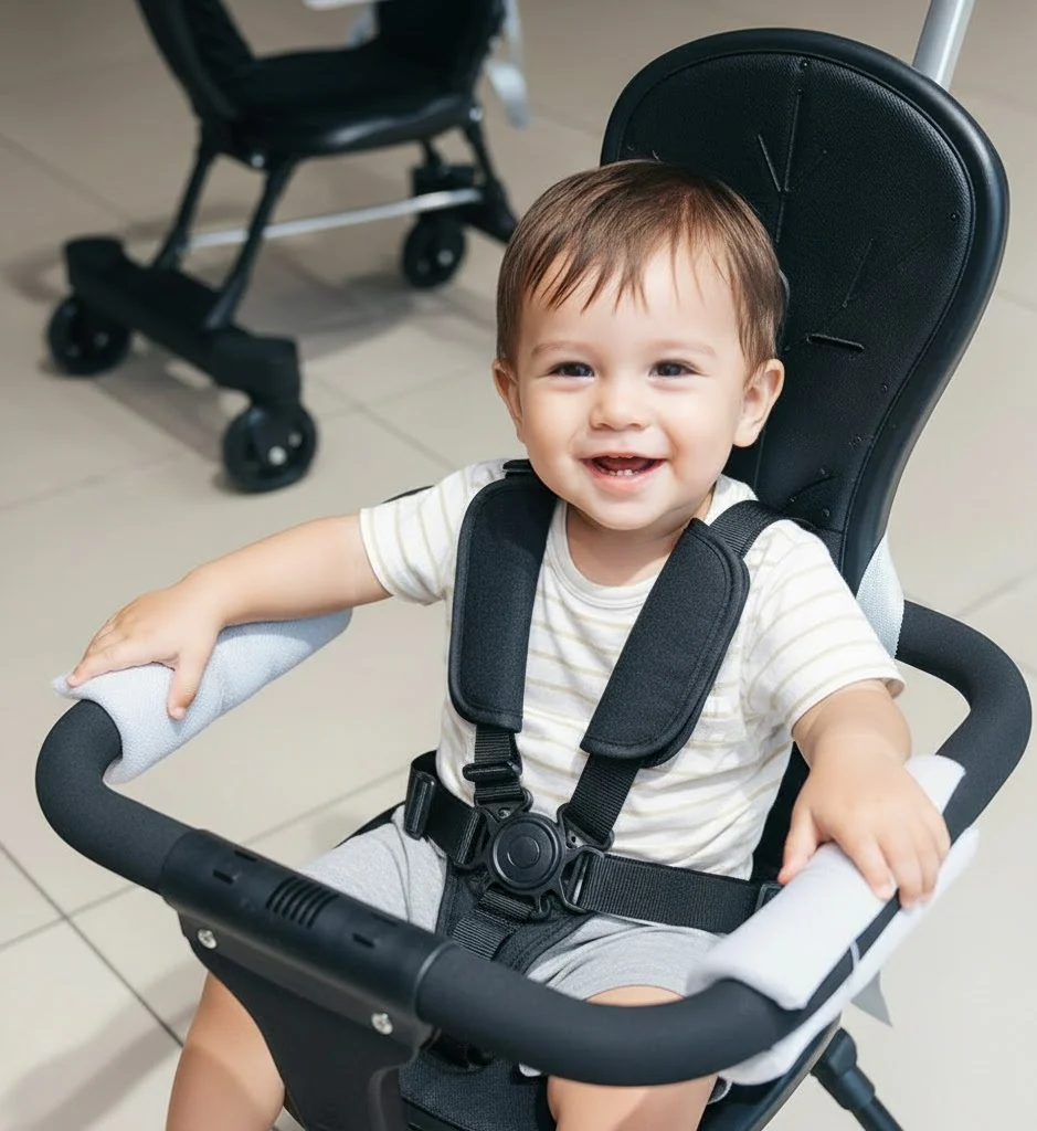 4-in-1 Baby Folding Tricycle Stroller – Convertible Stroller & Trike for Toddlers