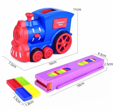 ORANGLES Toy Train – Ruida Toys Automatic Domino Train Set with Music & Lights - full product showcase - displaying specifications - Image 5 of 5 | adapts to any space | Toy Train – Ruida Toys Automatic Domino Train Set with Music & Lights deal New Jersey | Free Shipping ORANGLES