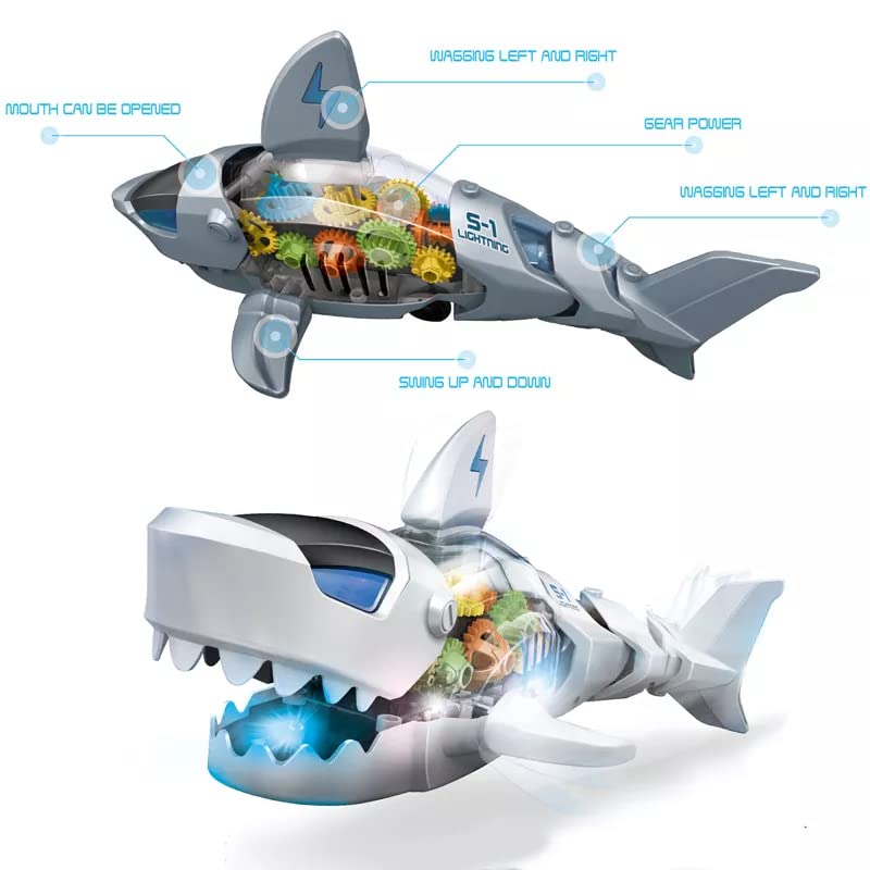 ORANGLES Baby Shark Toys – Universal Shark Toys with Light & Sound for Kids - full product showcase - displaying specifications - Image 5 of 5 | adapts to any space | Baby Shark Toys – Universal Shark Toys with Light & Sound for Kids deal New Jersey | Free Shipping ORANGLES