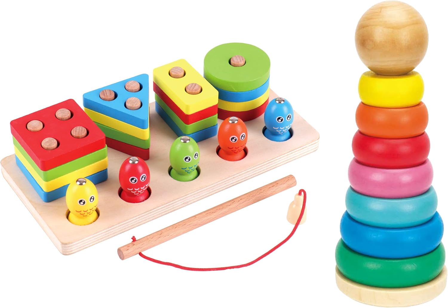 ORANGLES Baby Toys – Fishing Four Post Toys for Toddlers with Early Learning Fun - angled perspective - presenting advantages - Image 4 of 7 | fits any environment | Purchase Baby Toys – Fishing Four Post Toys for Toddlers with Early Learning Fun Michigan | Free Shipping ORANGLES