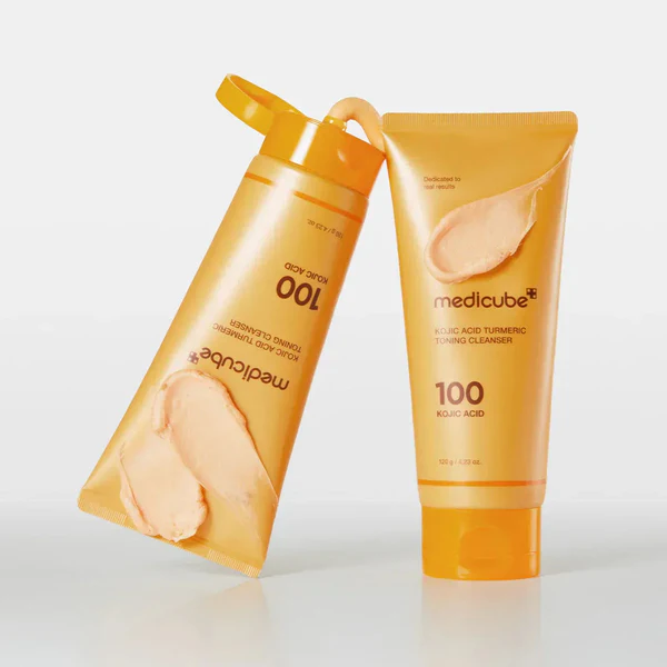 ORANGLES Medicube – Kojic Acid Turmeric Toning Cleanser for Brightening & Pore Care - angled perspective - presenting advantages - Image 4 of 5 | fits any environment | Purchase Medicube – Kojic Acid Turmeric Toning Cleanser for Brightening & Pore Care Michigan | Free Shipping ORANGLES