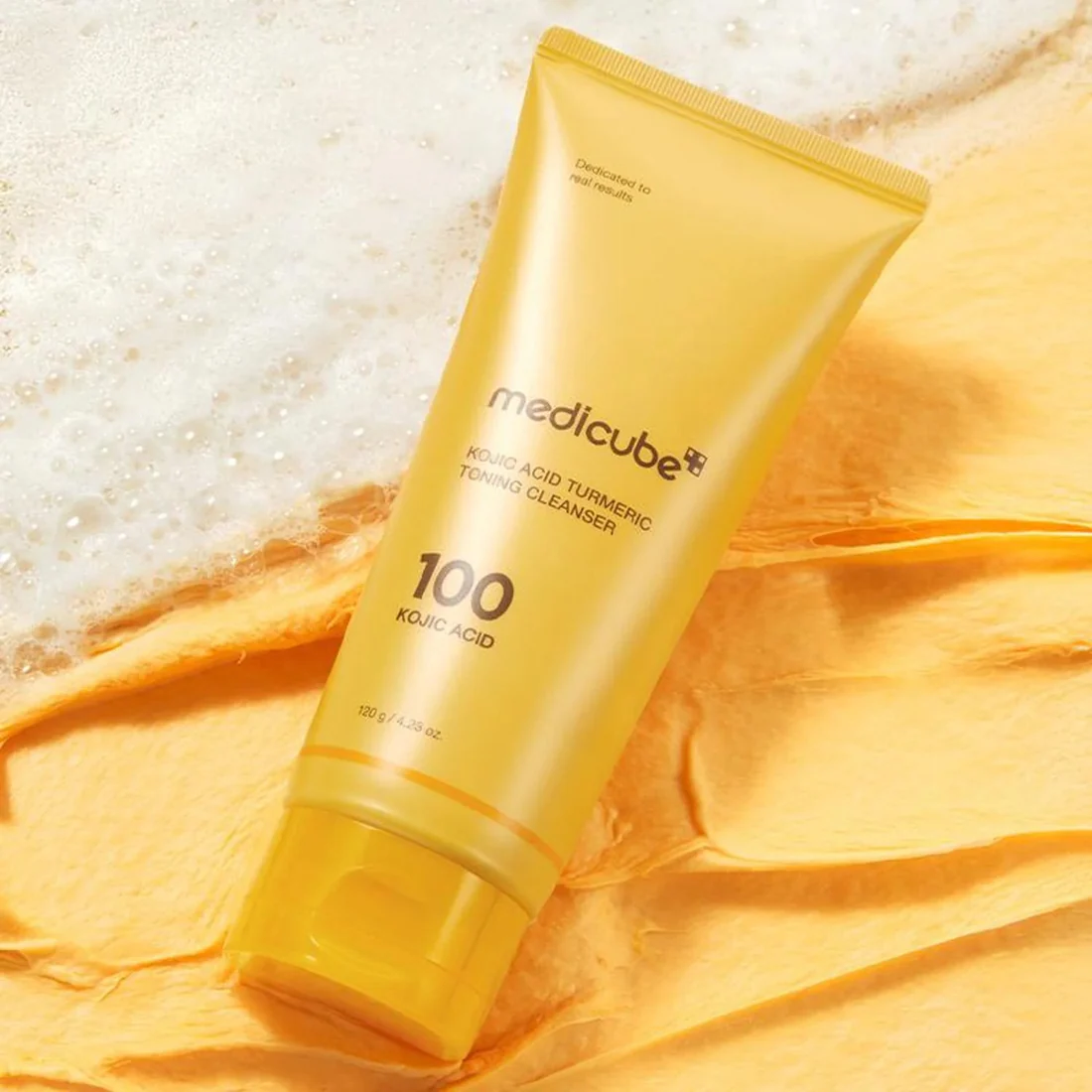 ORANGLES Medicube – Kojic Acid Turmeric Toning Cleanser for Brightening & Pore Care - full product showcase - displaying specifications - Image 5 of 5 | adapts to any space | Medicube – Kojic Acid Turmeric Toning Cleanser for Brightening & Pore Care deal New Jersey | Free Shipping ORANGLES
