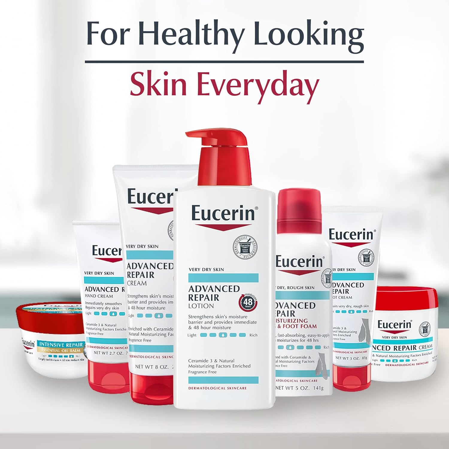 ORANGLES Korean Skincare Dubai – Eucerin Skincare Lotion & Cleanser Set - detailed closeup view - illustrating benefits - Image 3 of 4 | created for all | Shop Korean Skincare Dubai – Eucerin Skincare Lotion & Cleanser Set North Carolina | Free Shipping ORANGLES