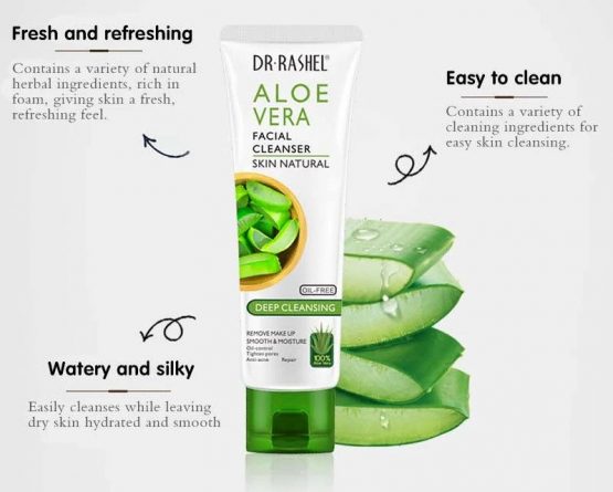 ORANGLES Aloe Vera Gel for Face – Dr Rashel Aloe Vera Facial Cleanser & Scrub - high resolution display - exposing craftsmanship - Image 2 of 4 | built for everyone | Aloe Vera Gel for Face – Dr Rashel Aloe Vera Facial Cleanser & Scrub for sale Georgia | Free Shipping ORANGLES