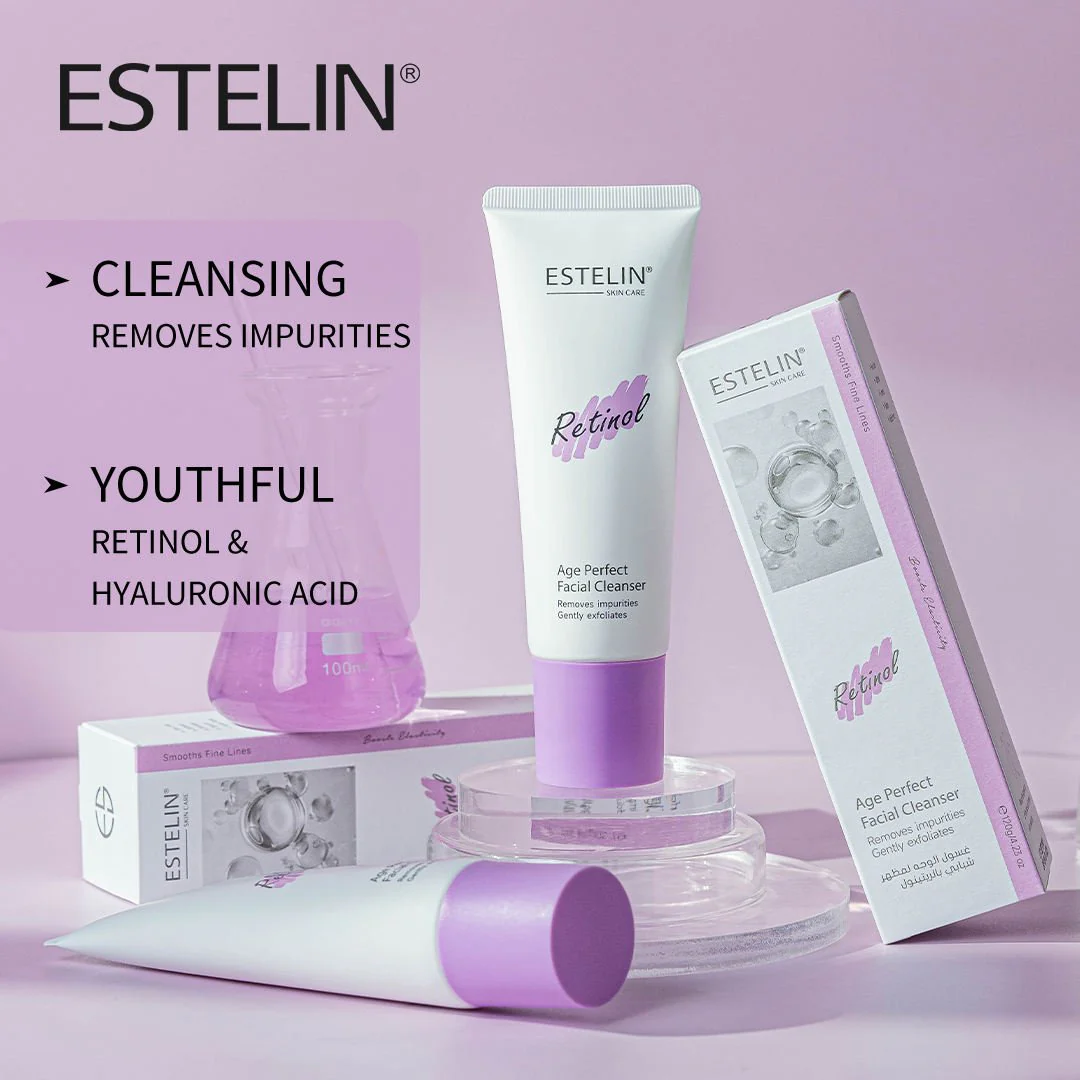 ESTELIN Retinol Age Perfect Facial Cleanser – Anti-Aging Face Cleanser