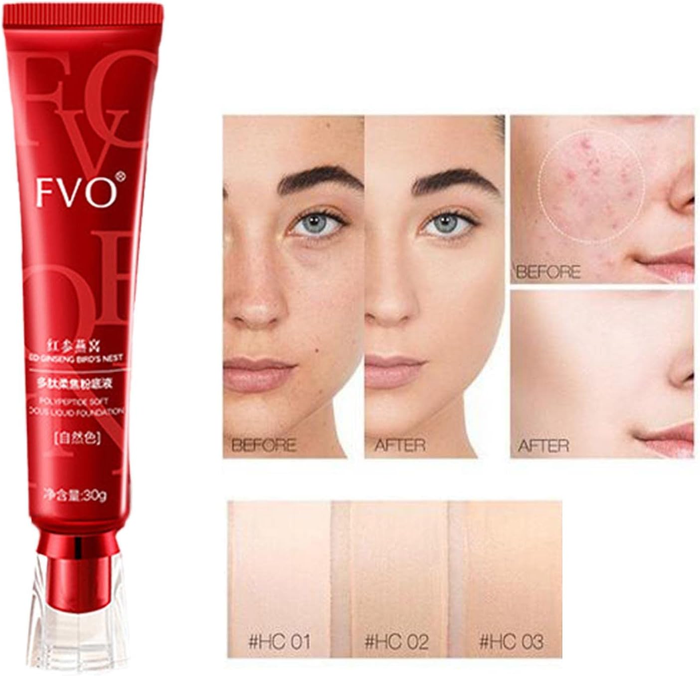 ORANGLES FVO Oil Control Concealer – Long-Lasting, Matte Finish Concealer for Oily Skin - elegant presentation - exhibiting components - Image 6 of 6 | ideal for home | Discount on FVO Oil Control Concealer – Long-Lasting, Matte Finish Concealer for Oily Skin Virginia | Free Shipping ORANGLES