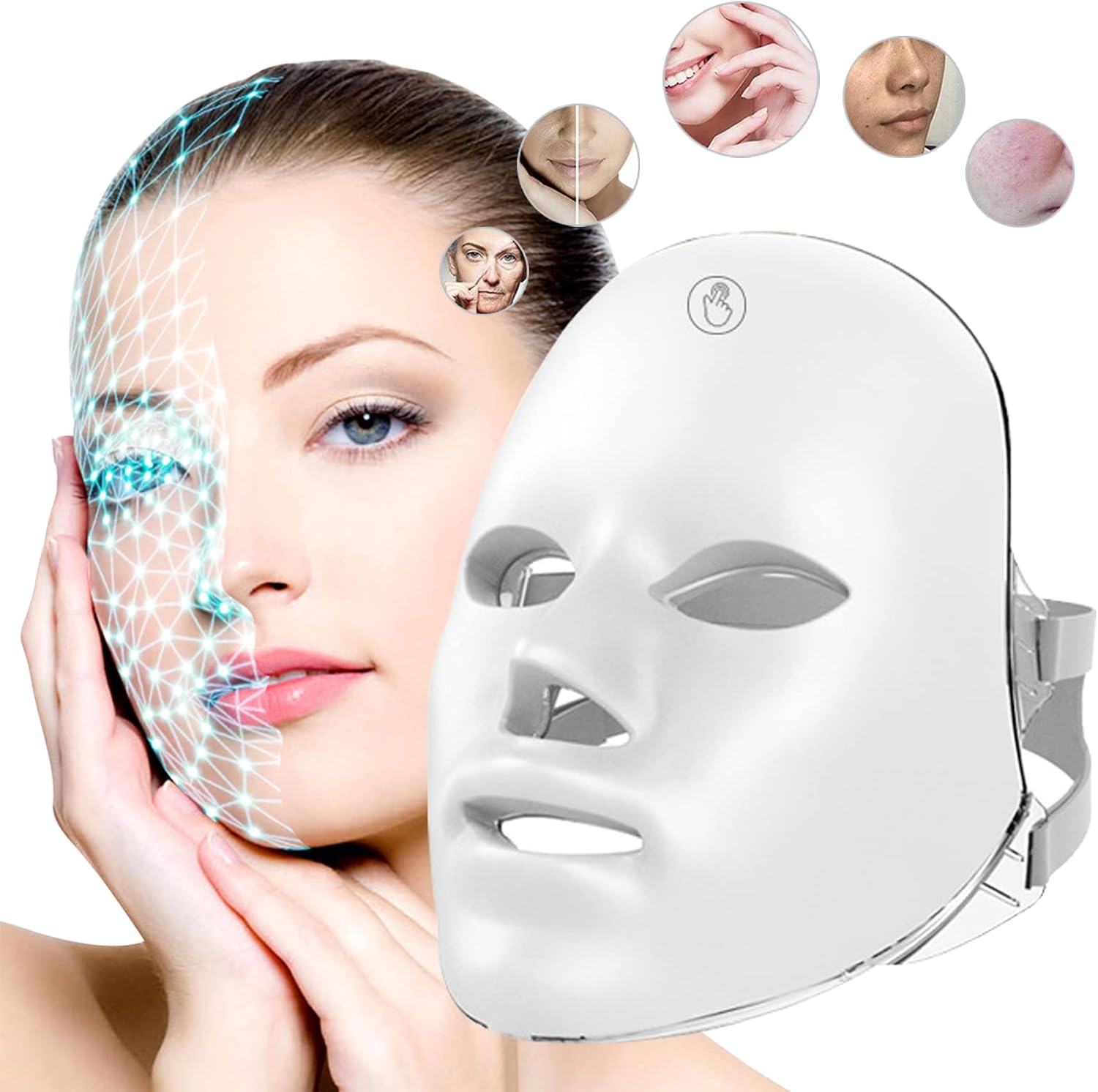 LED Face Mask – Professional Light Therapy Face Mask for Skin Rejuvenation