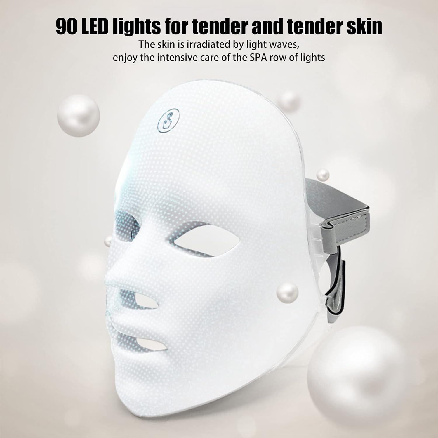 ORANGLES LED Face Mask – Professional Light Therapy Face Mask for Skin Rejuvenation - angled perspective - presenting advantages - Image 4 of 6 | fits any environment | Purchase LED Face Mask – Professional Light Therapy Face Mask for Skin Rejuvenation Michigan | Free Shipping ORANGLES