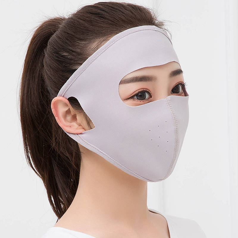 ORANGLES Summer Ice Silk Breathable Mask – Sunscreen Full Face Mask for Women - full product showcase - displaying specifications - Image 5 of 5 | adapts to any space | Summer Ice Silk Breathable Mask – Sunscreen Full Face Mask for Women deal New Jersey | Free Shipping ORANGLES