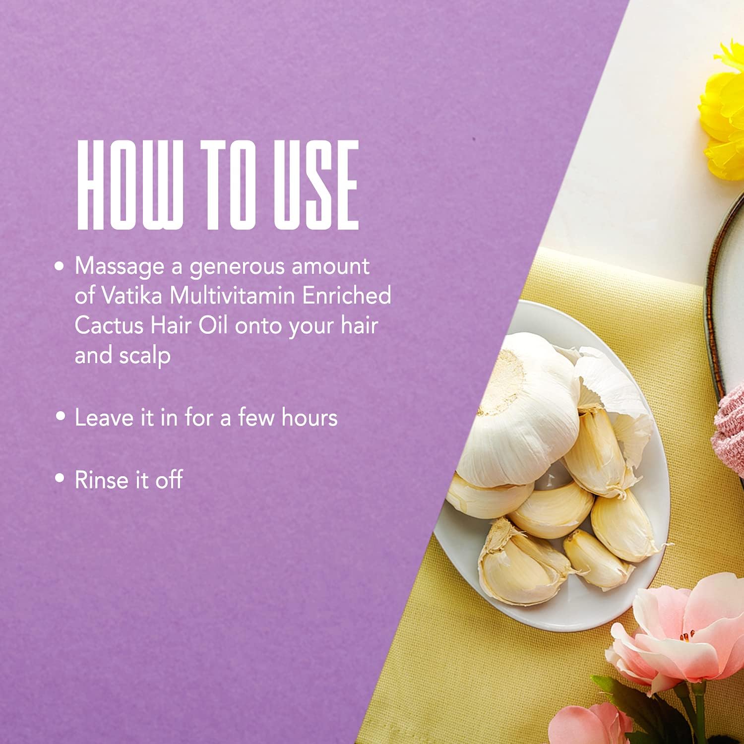 ORANGLES Vatika Hair Oil - Garlic Enriched Hair Oil - full product showcase - displaying specifications - Image 5 of 6 | adapts to any space | Vatika Hair Oil - Garlic Enriched Hair Oil deal New Jersey | Free Shipping ORANGLES