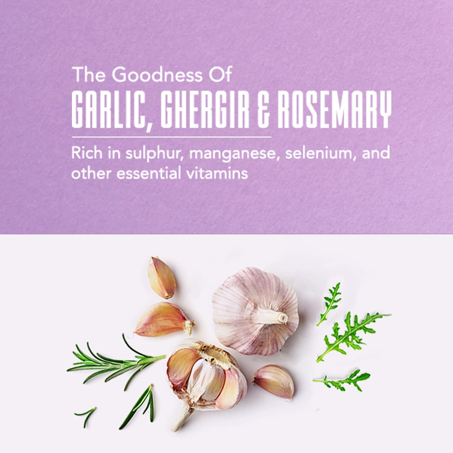 ORANGLES Vatika Hair Oil - Garlic Enriched Hair Oil - elegant presentation - exhibiting components - Image 6 of 6 | ideal for home | Discount on Vatika Hair Oil - Garlic Enriched Hair Oil Virginia | Free Shipping ORANGLES