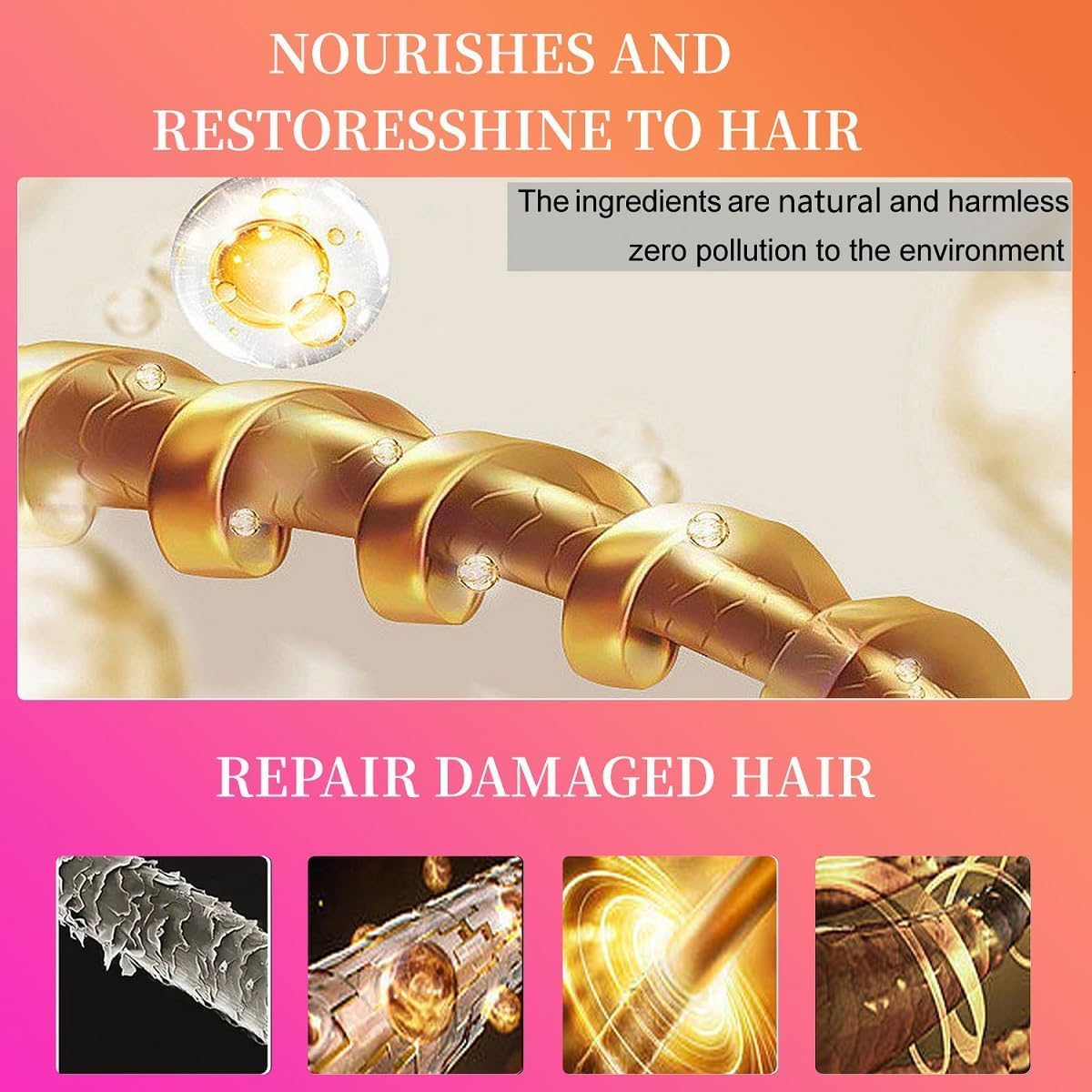ORANGLES Boost Hair Growth Instantly with Batana Oil – Longer, Stronger Hair! - detailed closeup view - illustrating benefits - Image 3 of 6 | created for all | Shop Boost Hair Growth Instantly with Batana Oil – Longer, Stronger Hair! North Carolina | Free Shipping ORANGLES