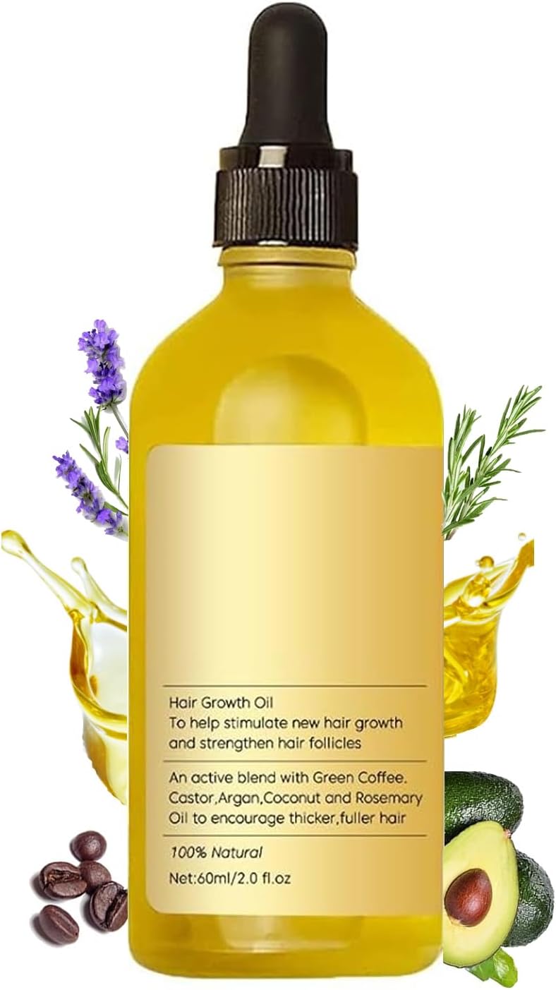 ORANGLES Hair Growth Oil – Stimulate Thicker & Longer Hair Naturally - full product showcase - displaying specifications - Image 5 of 6 | adapts to any space | Hair Growth Oil – Stimulate Thicker & Longer Hair Naturally deal New Jersey | Free Shipping ORANGLES