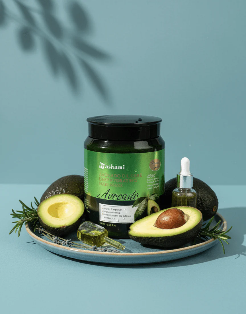 Washami Avocado Oil Care Hair Mask – Hydrating Avocado Oil Mask