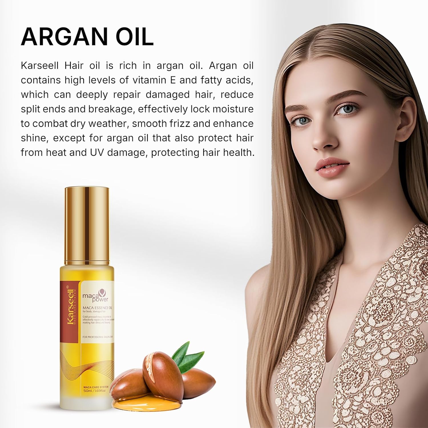 ORANGLES Argan Oil for Hair – Repair, Shine & Strengthen Treatment - high resolution display - exposing craftsmanship - Image 2 of 7 | built for everyone | Argan Oil for Hair – Repair, Shine & Strengthen Treatment for sale Georgia | Free Shipping ORANGLES