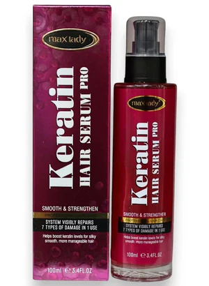 ORANGLES Max Lady Keratin Hair Serum – Smooth, Frizz-Free Shine - angled perspective - presenting advantages - Image 4 of 4 | fits any environment | Purchase Max Lady Keratin Hair Serum – Smooth, Frizz-Free Shine Michigan | Free Shipping ORANGLES