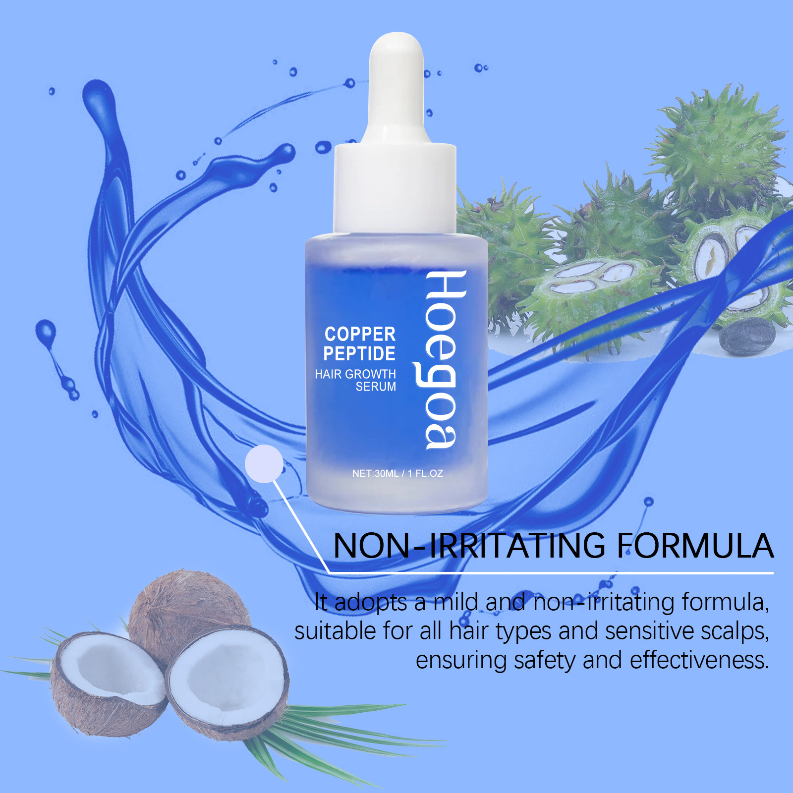 ORANGLES Copper Peptide Hair Growth Serum – Revitalize & Regrow Hair - full product showcase - displaying specifications - Image 5 of 6 | adapts to any space | Copper Peptide Hair Growth Serum – Revitalize & Regrow Hair deal New Jersey | Free Shipping ORANGLES