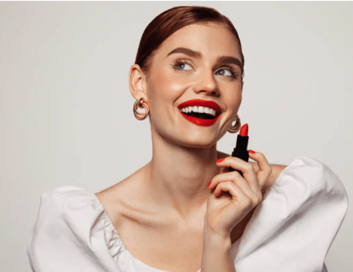 ORANGLES Warda Beauty Matte Lip Gloss – Velvet Shine & Long-Lasting Color - detailed closeup view - illustrating benefits - Image 3 of 3 | created for all | Shop Warda Beauty Matte Lip Gloss – Velvet Shine & Long-Lasting Color North Carolina | Free Shipping ORANGLES