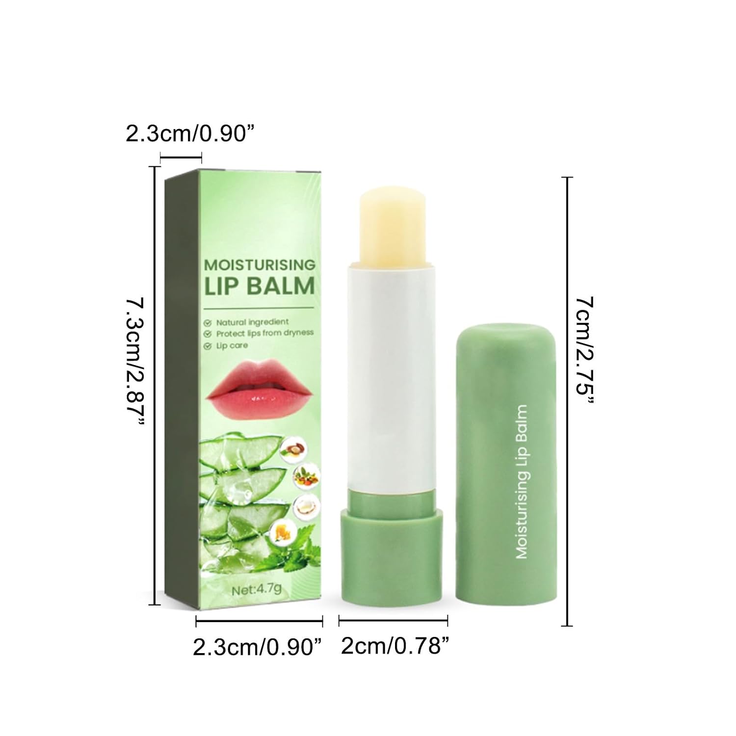ORANGLES Eelhoe Moisturizing Lip Balm – Hydrate & Soften Dry Lips - full product showcase - displaying specifications - Image 5 of 7 | adapts to any space | Eelhoe Moisturizing Lip Balm – Hydrate & Soften Dry Lips deal New Jersey | Free Shipping ORANGLES