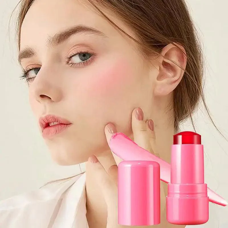 ORANGLES Jelly Blush Stick for Lips – Sheer Tint & Hydrating Gloss - angled perspective - presenting advantages - Image 4 of 5 | fits any environment | Purchase Jelly Blush Stick for Lips – Sheer Tint & Hydrating Gloss Michigan | Free Shipping ORANGLES
