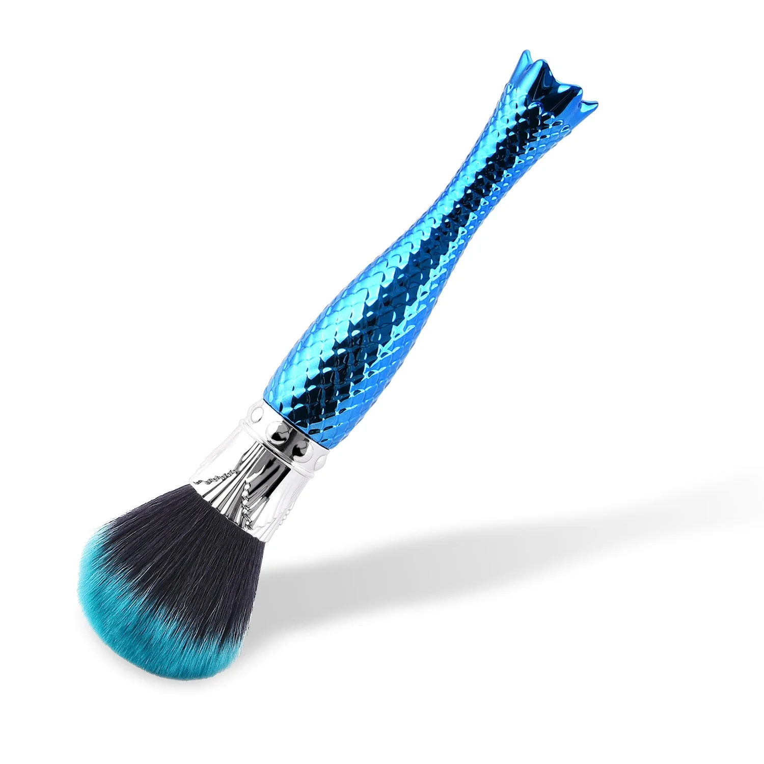 Blue Single Makeup Brush – Precision Makeup Tool for Flawless Blending