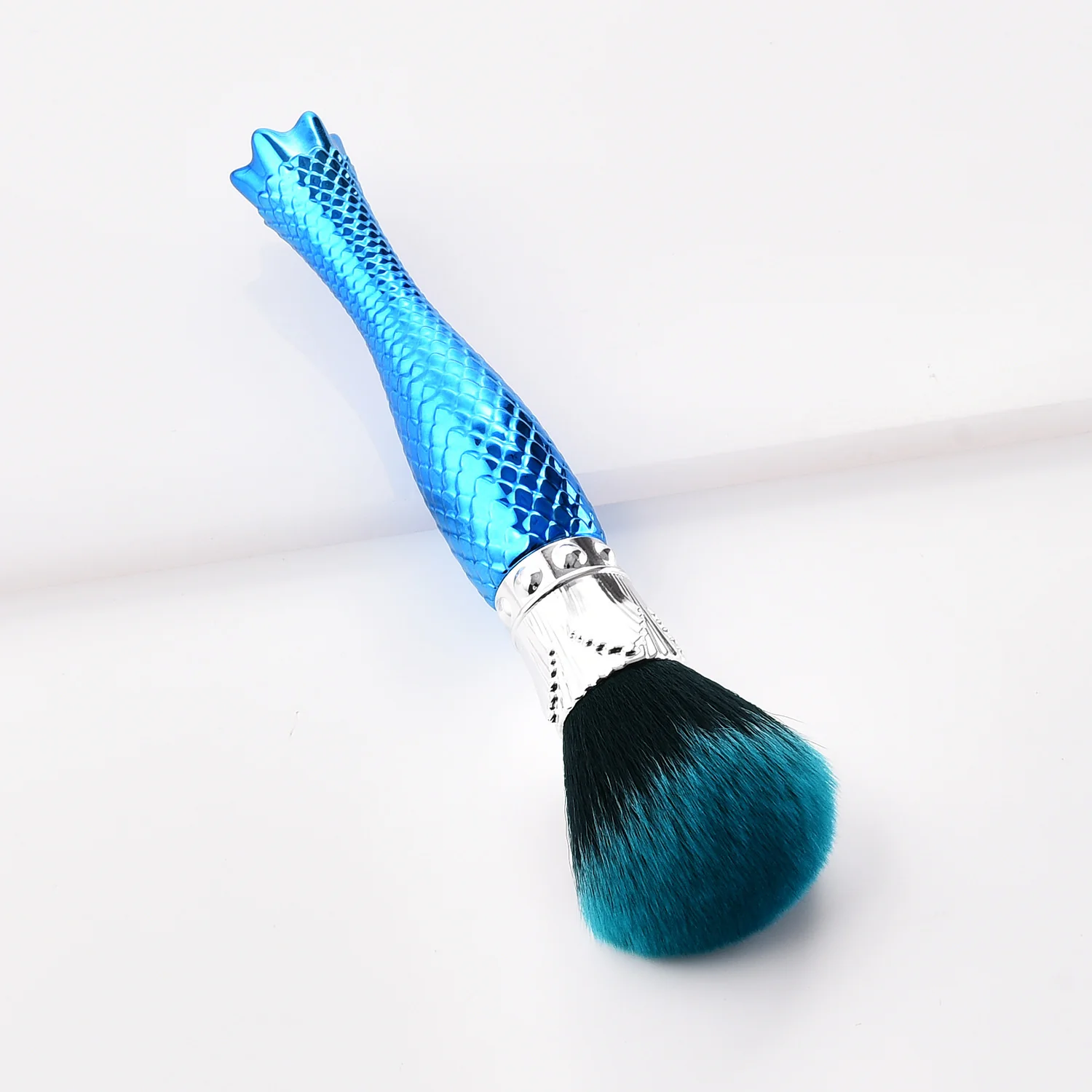 ORANGLES Blue Single Makeup Brush – Precision Makeup Tool for Flawless Blending - detailed closeup view - illustrating benefits - Image 3 of 4 | created for all | Shop Blue Single Makeup Brush – Precision Makeup Tool for Flawless Blending North Carolina | Free Shipping ORANGLES