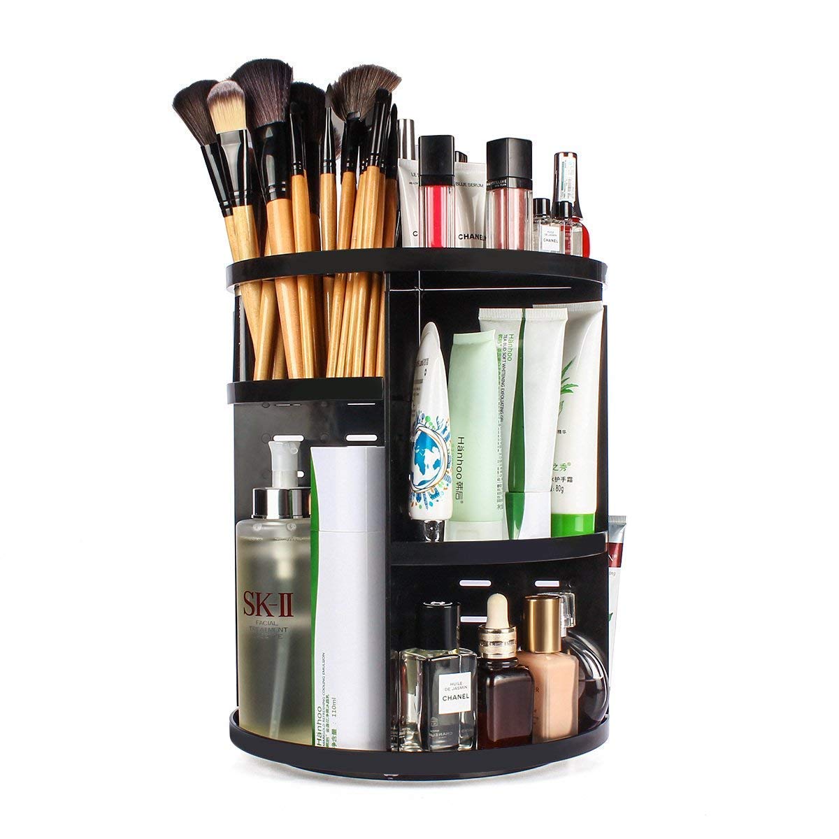 360° Makeup Organizer Box – Rotating Storage