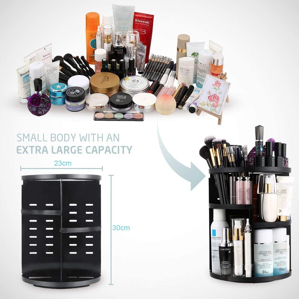 ORANGLES 360° Makeup Organizer Box – Rotating Storage - detailed closeup view - illustrating benefits - Image 3 of 6 | created for all | Shop 360° Makeup Organizer Box – Rotating Storage North Carolina | Free Shipping ORANGLES