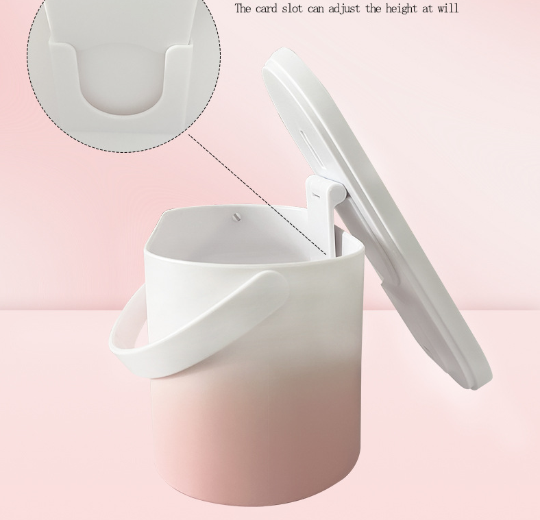 ORANGLES LED Makeup Mirror Storage Box – Portable Travel Organizer Carrying Case - angled perspective - presenting advantages - Image 4 of 6 | fits any environment | Purchase LED Makeup Mirror Storage Box – Portable Travel Organizer Carrying Case Michigan | Free Shipping ORANGLES