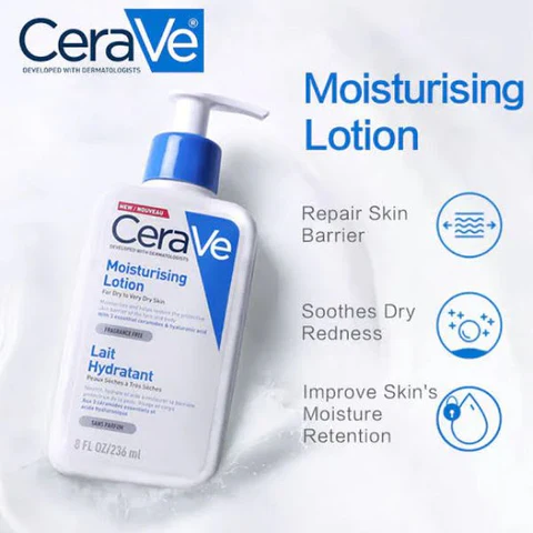 ORANGLES CeraVe Intensive Moisture Lotion – Restoring Hydration - detailed closeup view - illustrating benefits - Image 3 of 6 | created for all | Shop CeraVe Intensive Moisture Lotion – Restoring Hydration North Carolina | Free Shipping ORANGLES