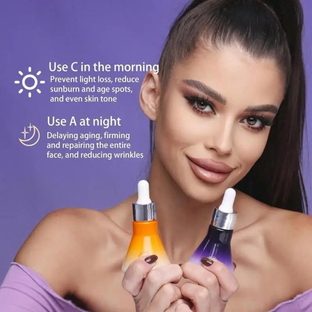 ORANGLES Dr. Rashel Vitamin C & Retinol Cream & Serum – Advanced Anti-Aging - angled perspective - presenting advantages - Image 4 of 5 | fits any environment | Purchase Dr. Rashel Vitamin C & Retinol Cream & Serum – Advanced Anti-Aging Michigan | Free Shipping ORANGLES