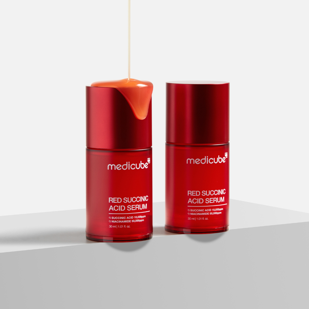 ORANGLES Medicube Red Succinic Acid Serum – Blemish Control - angled perspective - presenting advantages - Image 4 of 6 | fits any environment | Purchase Medicube Red Succinic Acid Serum – Blemish Control Michigan | Free Shipping ORANGLES