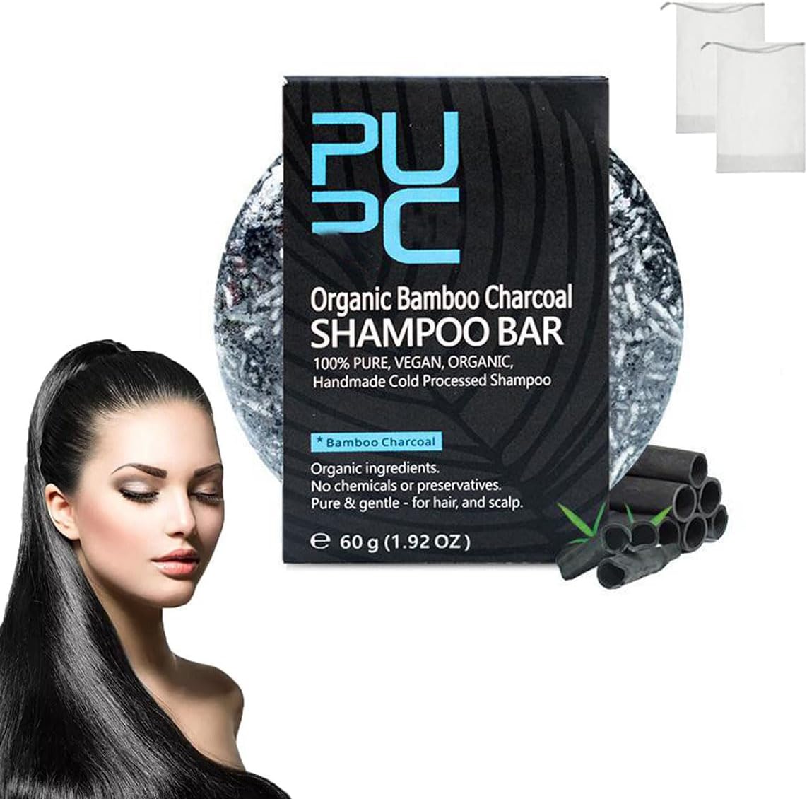 Bamboo Charcoal Shampoo Soap – Hand‑Extracted Care