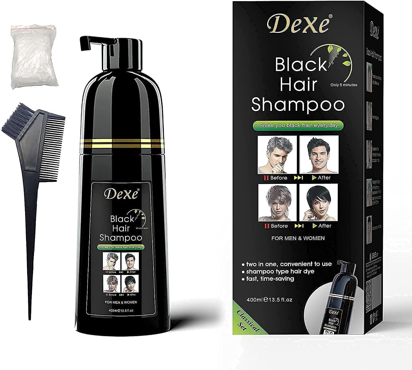 ORANGLES DEXE Black Hair Color Shampoo – Instant Coverage - high resolution display - exposing craftsmanship - Image 2 of 5 | built for everyone | DEXE Black Hair Color Shampoo – Instant Coverage for sale Georgia | Free Shipping ORANGLES