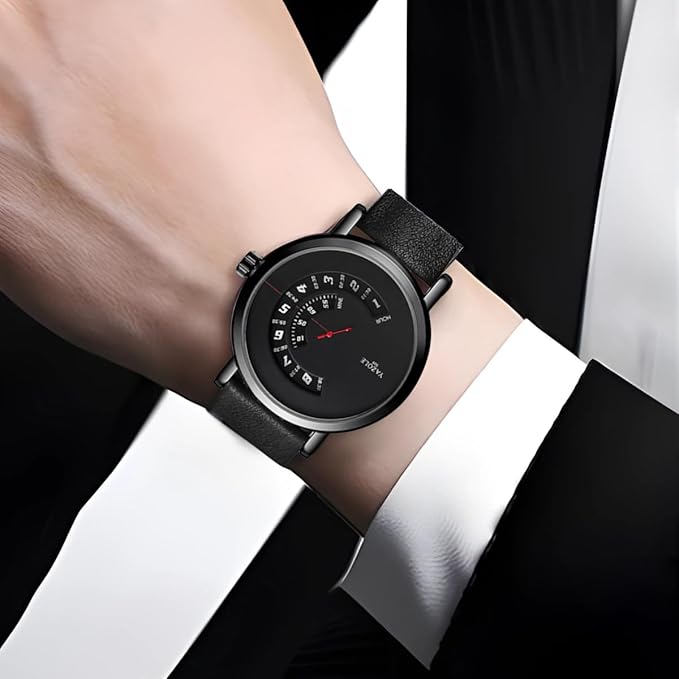 ORANGLES Turntable Waterproof Quartz – Stylish Men’s Watch - angled perspective - presenting advantages - Image 4 of 6 | fits any environment | Purchase Turntable Waterproof Quartz – Stylish Men’s Watch Michigan | Free Shipping ORANGLES