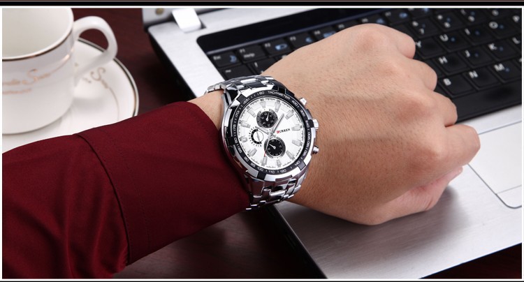 ORANGLES Business Steel Belt Quartz – Elegant Men’s Watch - high resolution display - exposing craftsmanship - Image 2 of 6 | built for everyone | Business Steel Belt Quartz – Elegant Men’s Watch for sale Georgia | Free Shipping ORANGLES