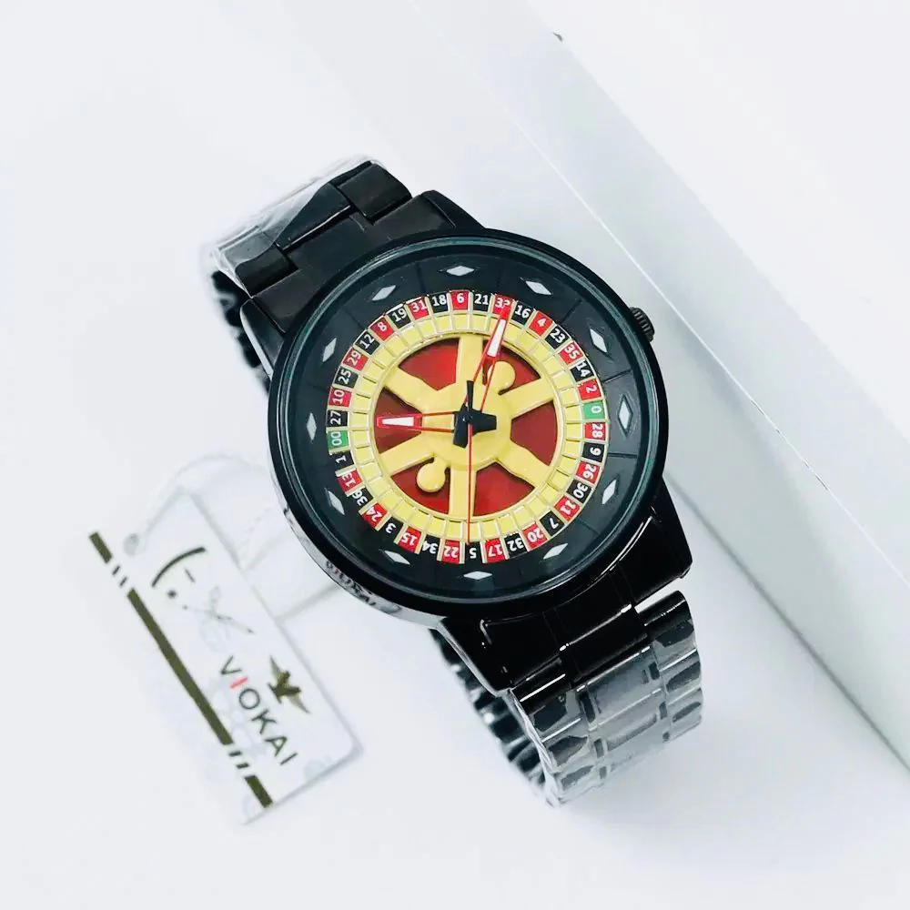 Stylish Roulette Dial – Modern Quartz Wrist Watch