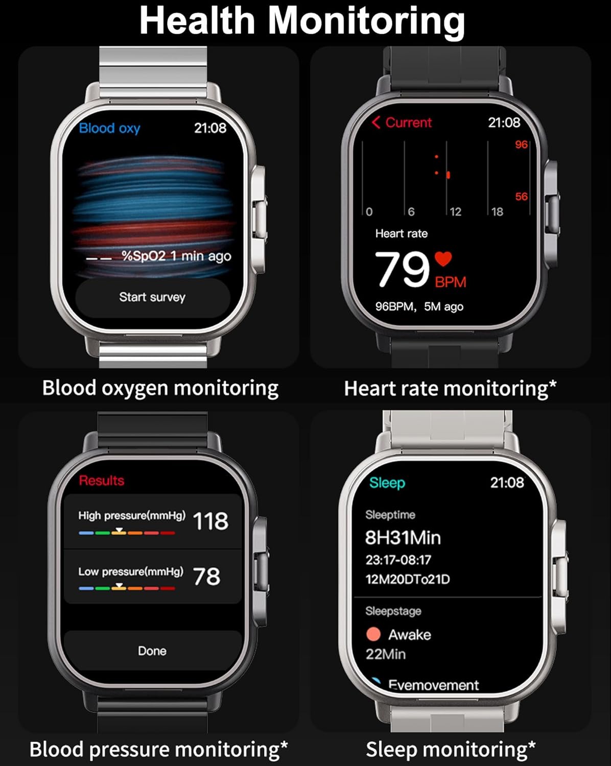 ORANGLES A70 Smart Watch – Advanced Fitness & Stylish Smart Watch - full product showcase - displaying specifications - Image 5 of 6 | adapts to any space | A70 Smart Watch – Advanced Fitness & Stylish Smart Watch deal New Jersey | Free Shipping ORANGLES