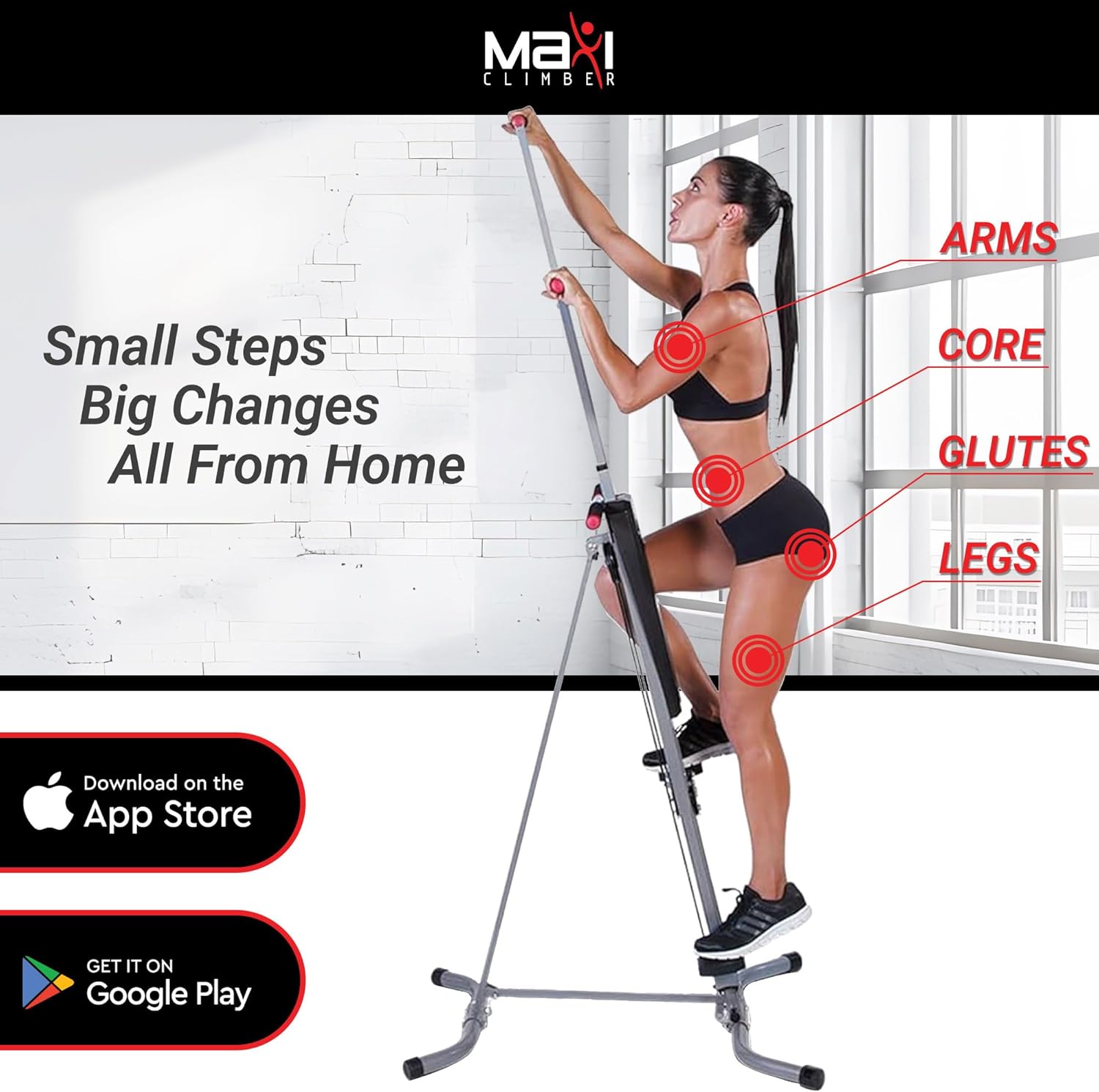 ORANGLES Cardio Machine | Fitness Workout Equipment for Home Gym - full product showcase - displaying specifications - Image 5 of 6 | adapts to any space | Cardio Machine | Fitness Workout Equipment for Home Gym deal New Jersey | Free Shipping ORANGLES