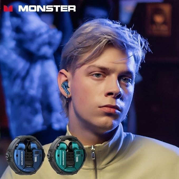 ORANGLES Monster XKT10 Wireless Earbuds – Gaming Sound ANC Bluetooth - high resolution display - exposing craftsmanship - Image 2 of 4 | built for everyone | Monster XKT10 Wireless Earbuds – Gaming Sound ANC Bluetooth for sale Georgia | Free Shipping ORANGLES