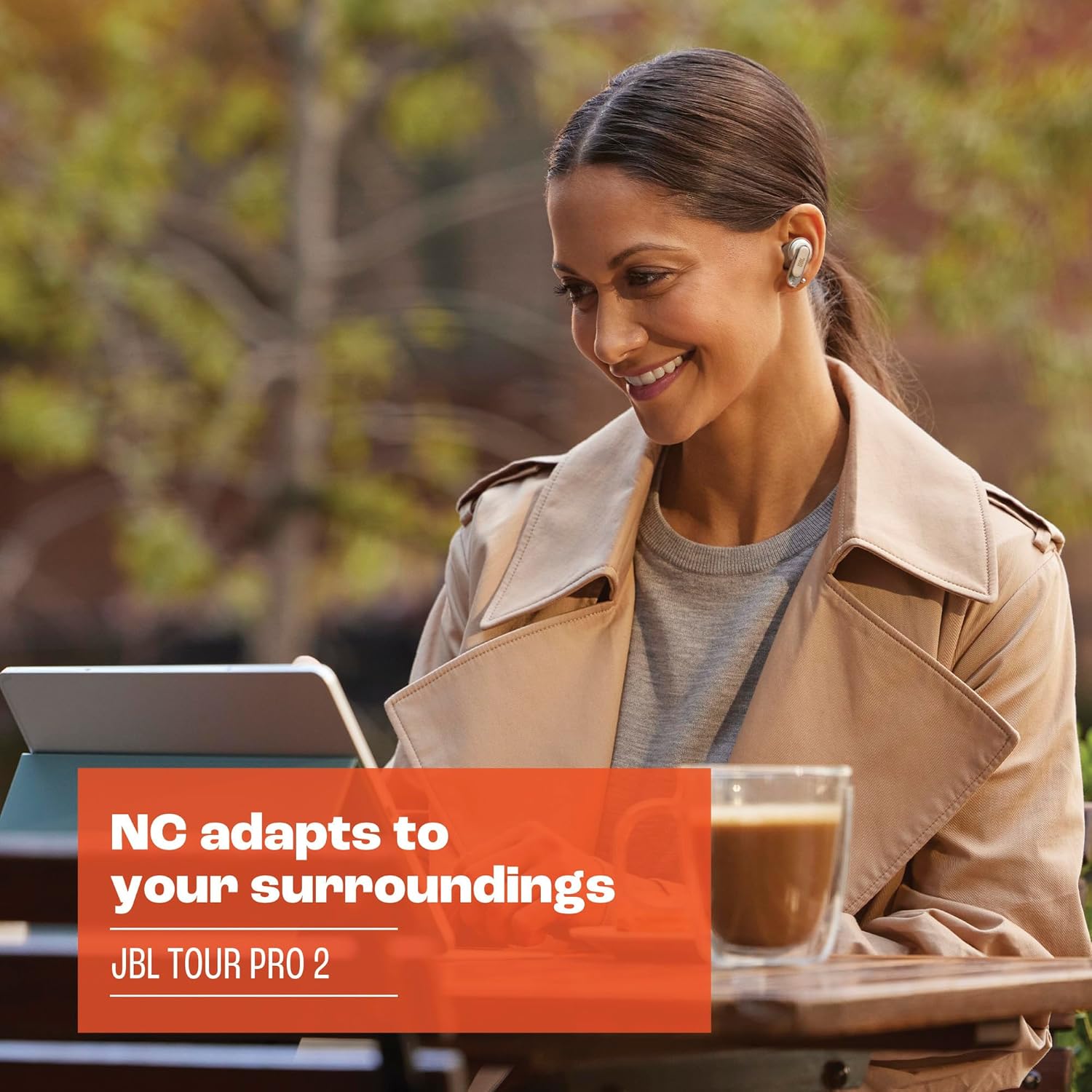 ORANGLES True Wireless Earbuds – Superior Sound Smart Features Freedom - detailed closeup view - illustrating benefits - Image 3 of 6 | created for all | Shop True Wireless Earbuds – Superior Sound Smart Features Freedom North Carolina | Free Shipping ORANGLES