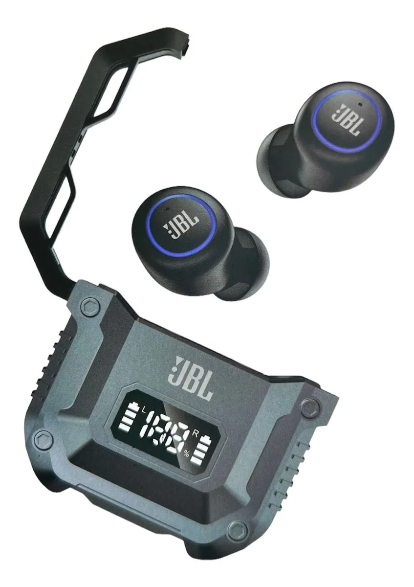Gamer Con Power Earbuds – JBL Sound LCD Battery Ergonomic