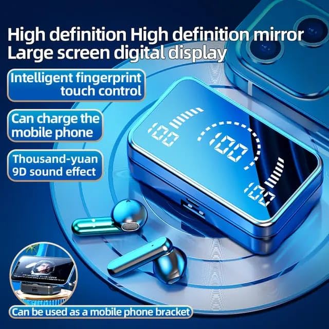 ORANGLES Wireless Bluetooth Earphones – In‑Ear Headset Mic LED Sport - detailed closeup view - illustrating benefits - Image 3 of 6 | created for all | Shop Wireless Bluetooth Earphones – In‑Ear Headset Mic LED Sport North Carolina | Free Shipping ORANGLES