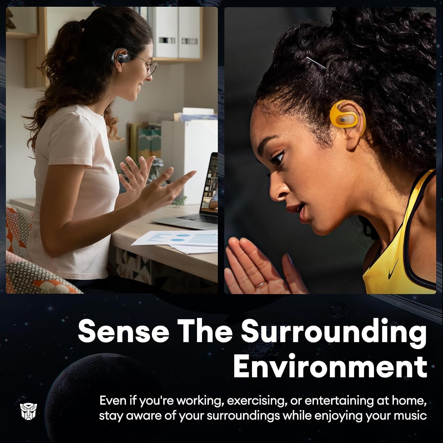 ORANGLES Hepu Wireless Earbuds – Bluetooth Headset Deep Bass Battery - angled perspective - presenting advantages - Image 4 of 5 | fits any environment | Purchase Hepu Wireless Earbuds – Bluetooth Headset Deep Bass Battery Michigan | Free Shipping ORANGLES