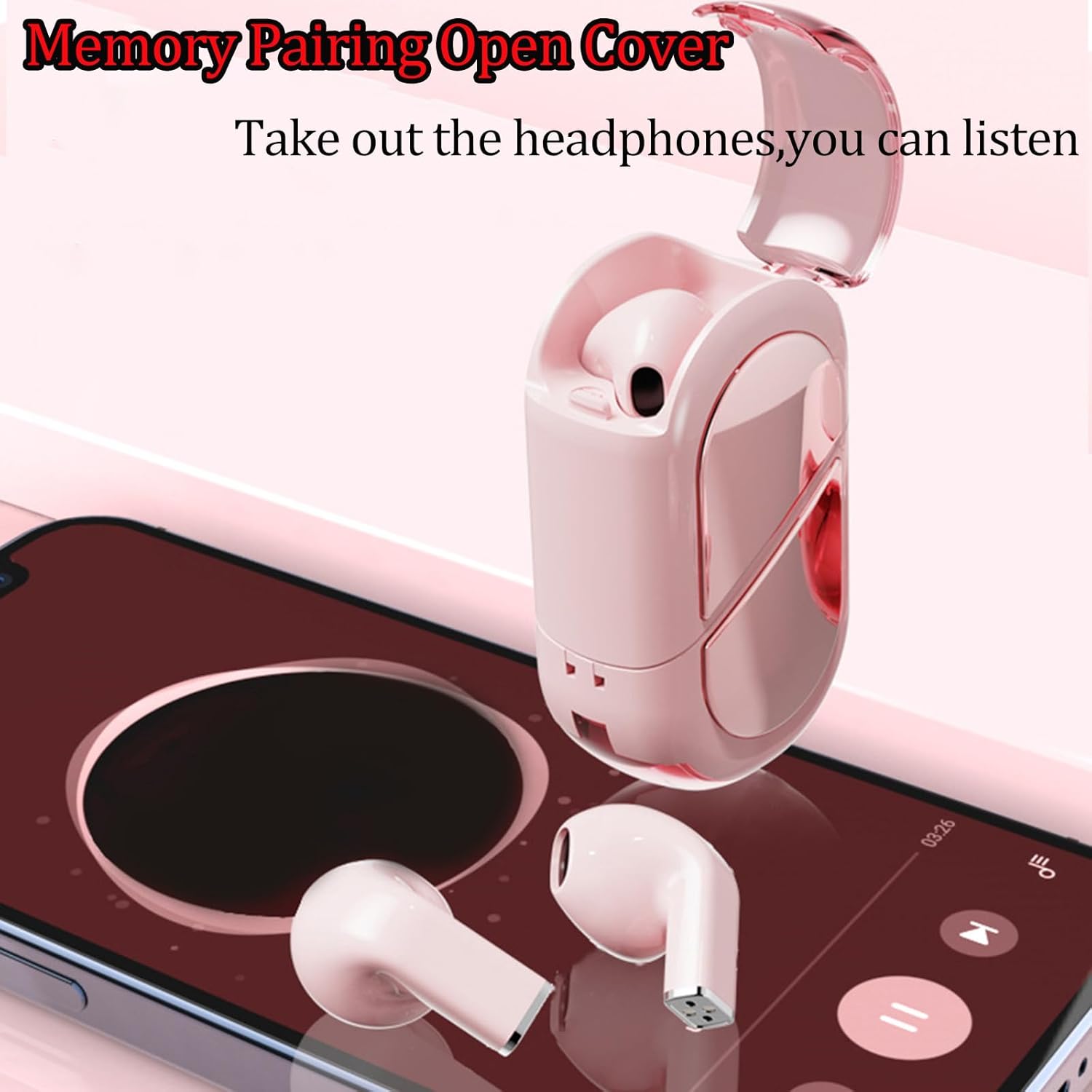 ORANGLES Tipe Stereo Bass Earbuds – Wireless Bluetooth Headset - angled perspective - presenting advantages - Image 4 of 6 | fits any environment | Purchase Tipe Stereo Bass Earbuds – Wireless Bluetooth Headset Michigan | Free Shipping ORANGLES