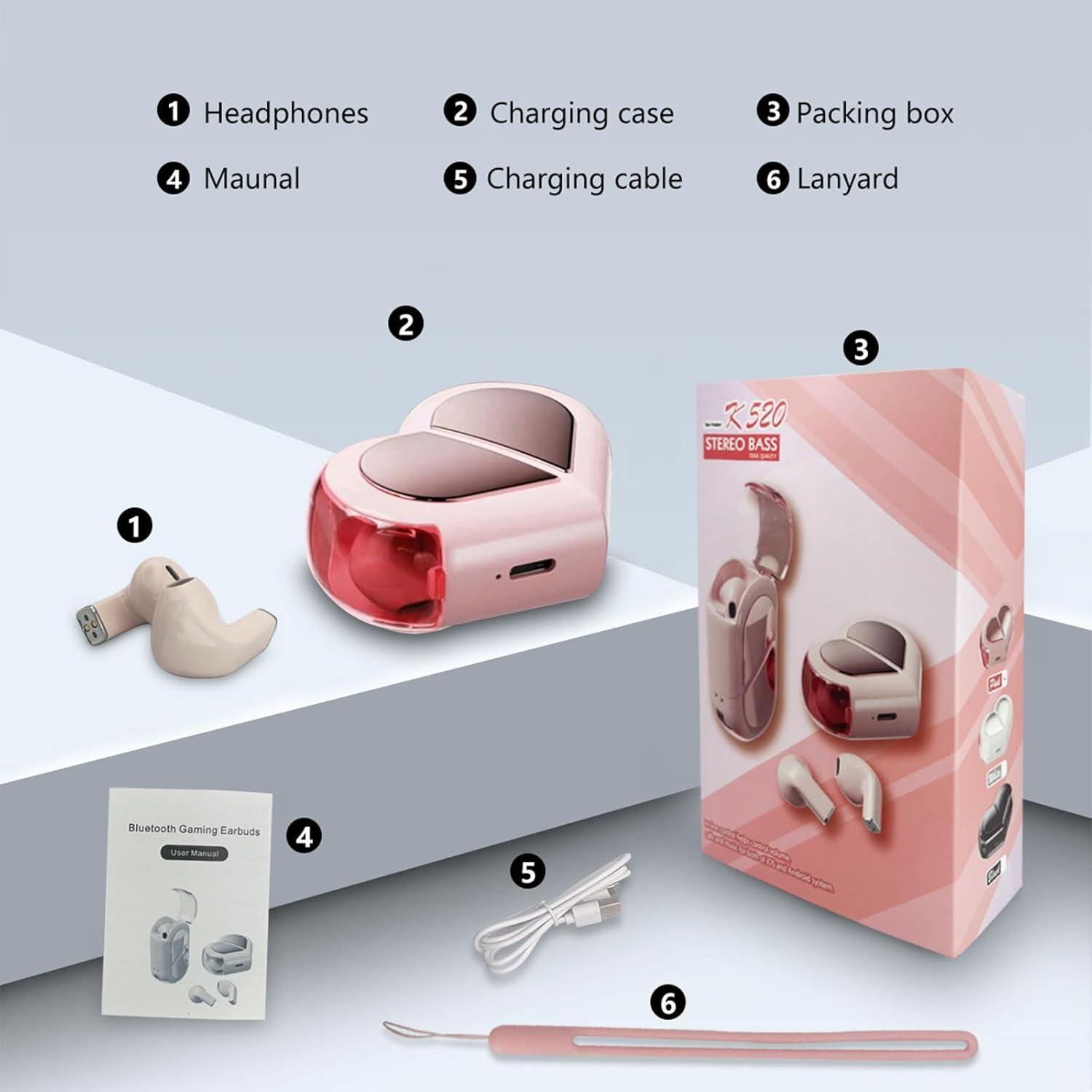 ORANGLES Tipe Stereo Bass Earbuds – Wireless Bluetooth Headset - elegant presentation - exhibiting components - Image 6 of 6 | ideal for home | Discount on Tipe Stereo Bass Earbuds – Wireless Bluetooth Headset Virginia | Free Shipping ORANGLES