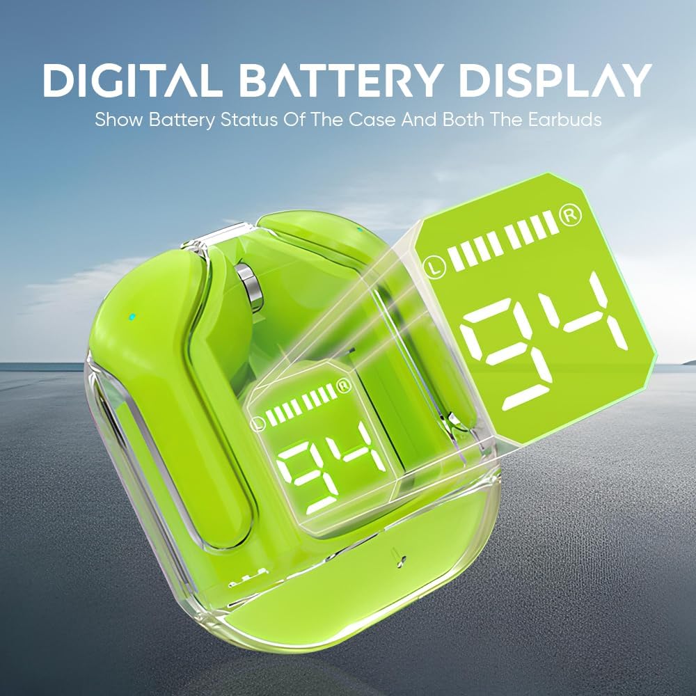 ORANGLES Crystal Wireless Earphones – Bluetooth Headset Waterproof - angled perspective - presenting advantages - Image 4 of 6 | fits any environment | Purchase Crystal Wireless Earphones – Bluetooth Headset Waterproof Michigan | Free Shipping ORANGLES