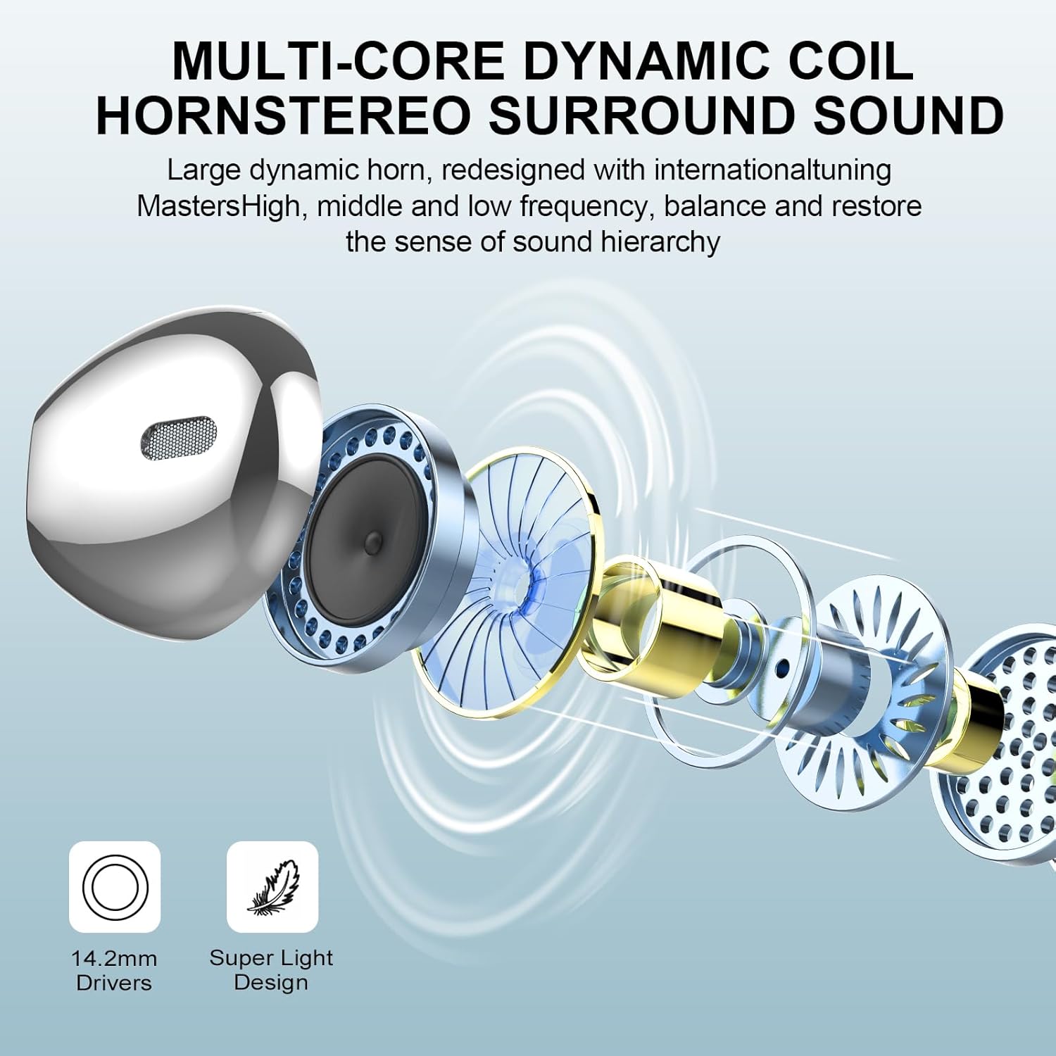 ORANGLES Hoco EQ16 Shine TWS Earbuds – Bluetooth 5.3 ANC + ENC - high resolution display - exposing craftsmanship - Image 2 of 6 | built for everyone | Hoco EQ16 Shine TWS Earbuds – Bluetooth 5.3 ANC + ENC for sale Georgia | Free Shipping ORANGLES